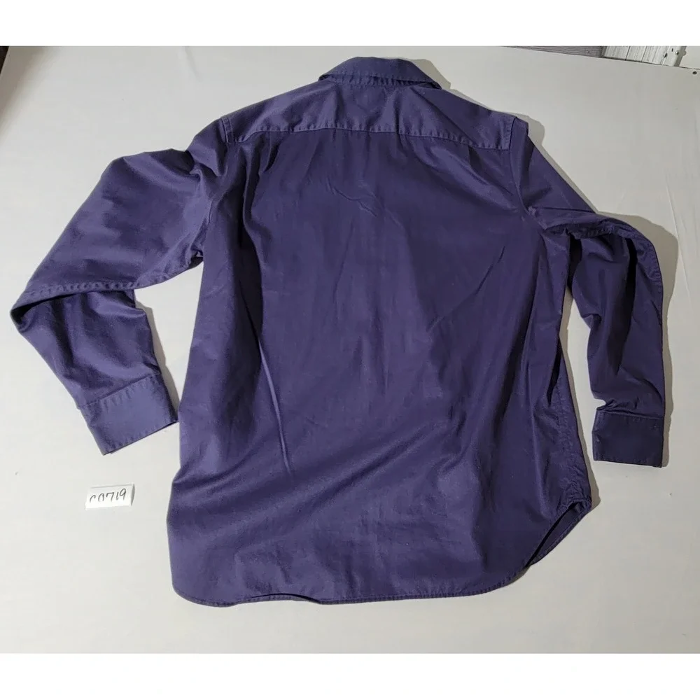 Banana Republic Mens Purple Non Iron Classic Fit Button Down Dress Shirt L